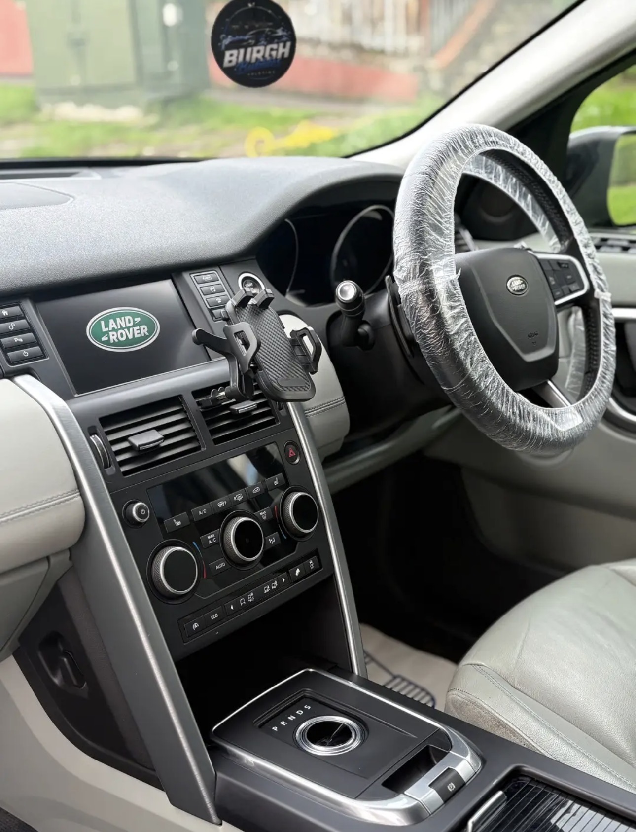 Freshly detailed Land Rover interior